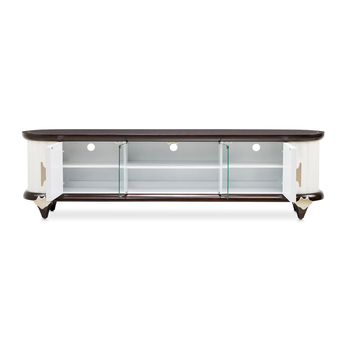 Paris Chic Espresso Media Cabinet from Michael Amini - Luna Furniture