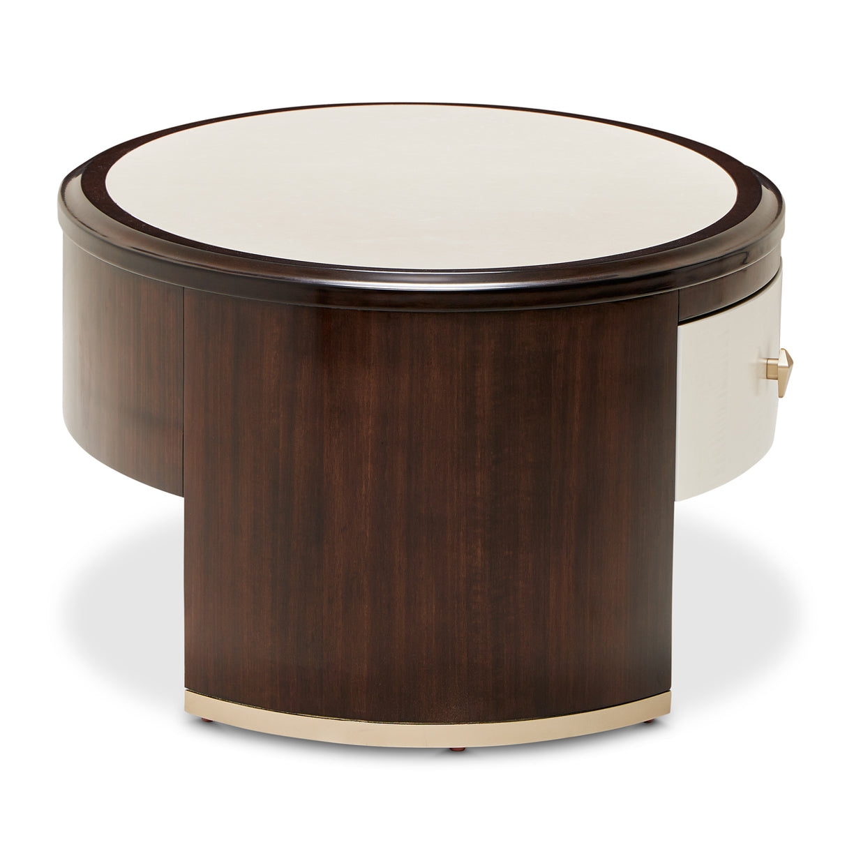 Paris Chic Espresso Oval Cocktail Table from Michael Amini - Luna Furniture