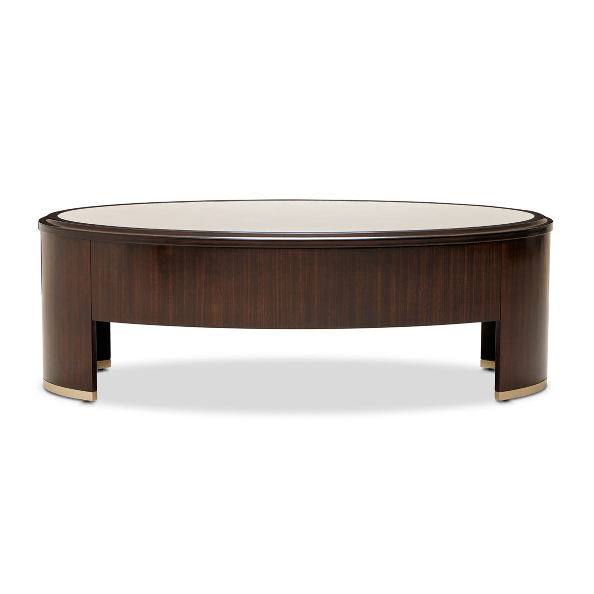 Paris Chic Espresso Oval Cocktail Table from Michael Amini - Luna Furniture