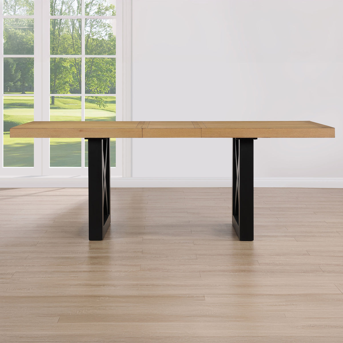 Magnolia 80-96-inch Counter Table w/18-inch Leaf, Black Base from Steve Silver - Luna Furniture