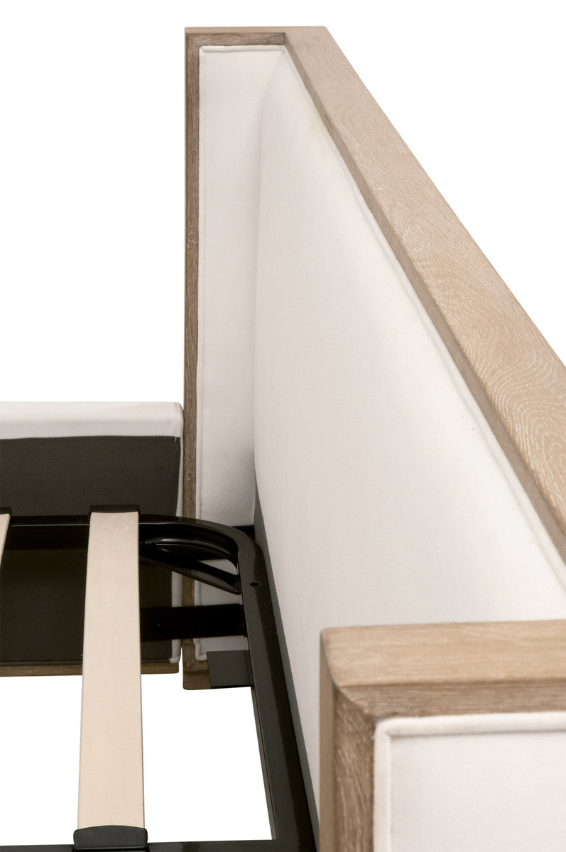 Tailor Shelter Standard King Bed in Livesmart Peyton-Pearl, Natural Gray Oak from Essentials For Living - Luna Furniture