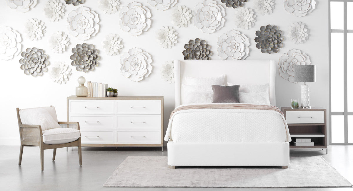 Balboa Queen Bed in Livesmart Peyton-Pearl, Natural Gray Oak from Essentials For Living - Luna Furniture