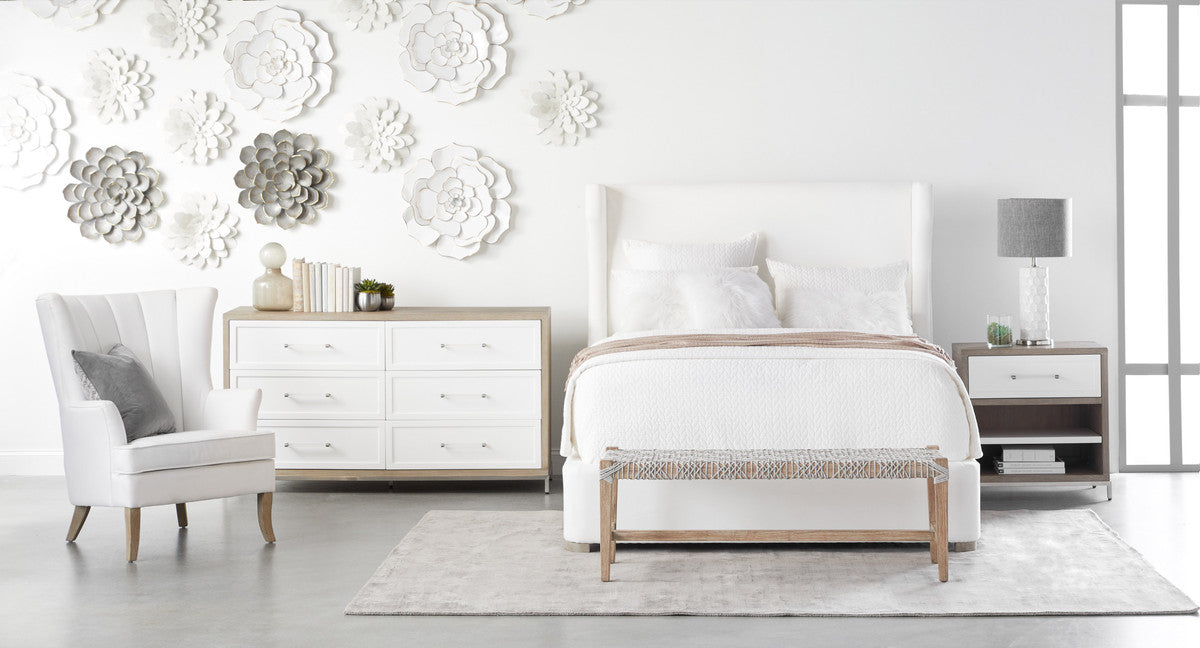 Balboa Queen Bed in Livesmart Peyton-Pearl, Natural Gray Oak from Essentials For Living - Luna Furniture