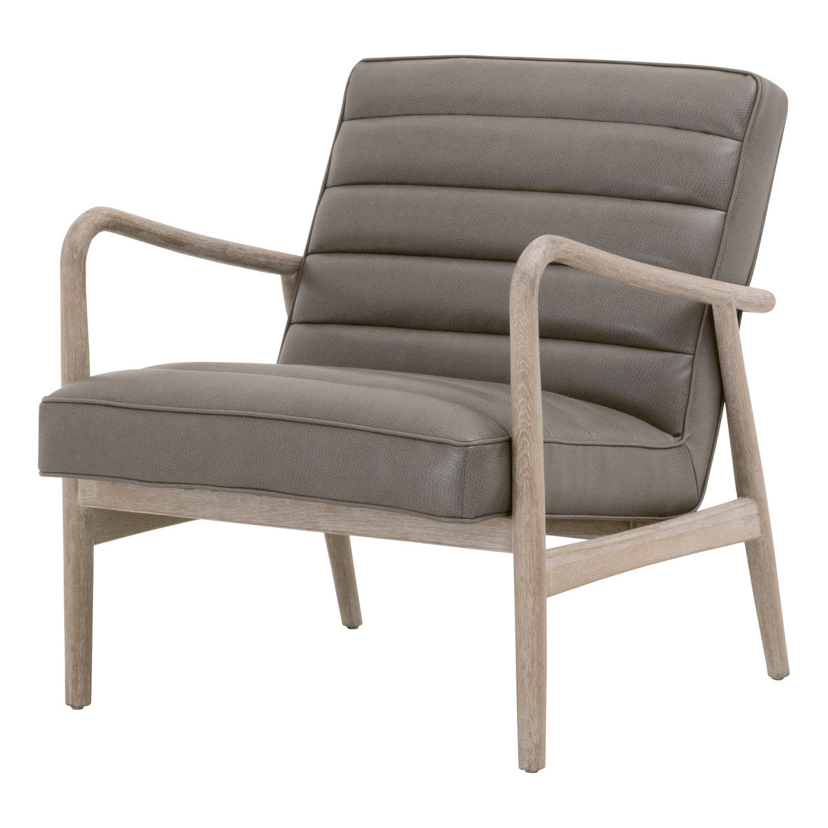 Tahoe Club Chair in Contract Ore Gray Synthetic, Natural Gray Oak from Essentials For Living - Luna Furniture