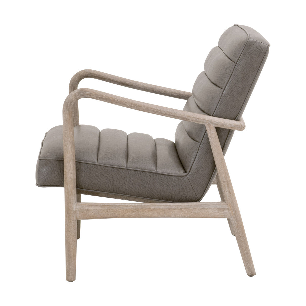 Tahoe Club Chair in Contract Ore Gray Synthetic, Natural Gray Oak from Essentials For Living - Luna Furniture