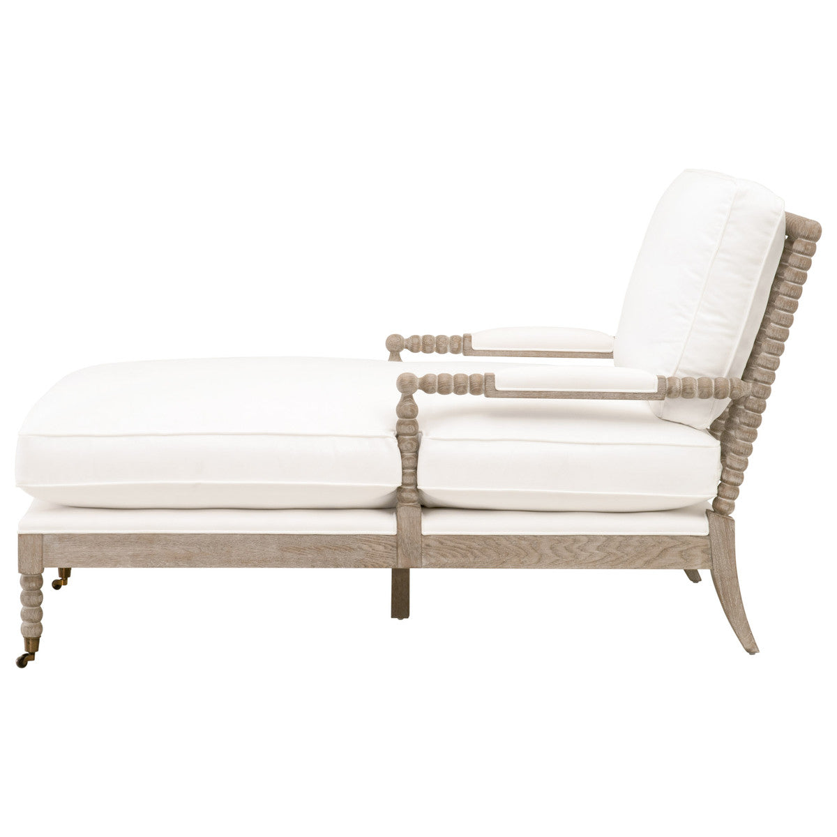 Rouleau Chaise Lounge in Livesmart Peyton-Pearl, Natural Gray Oak from Essentials For Living - Luna Furniture