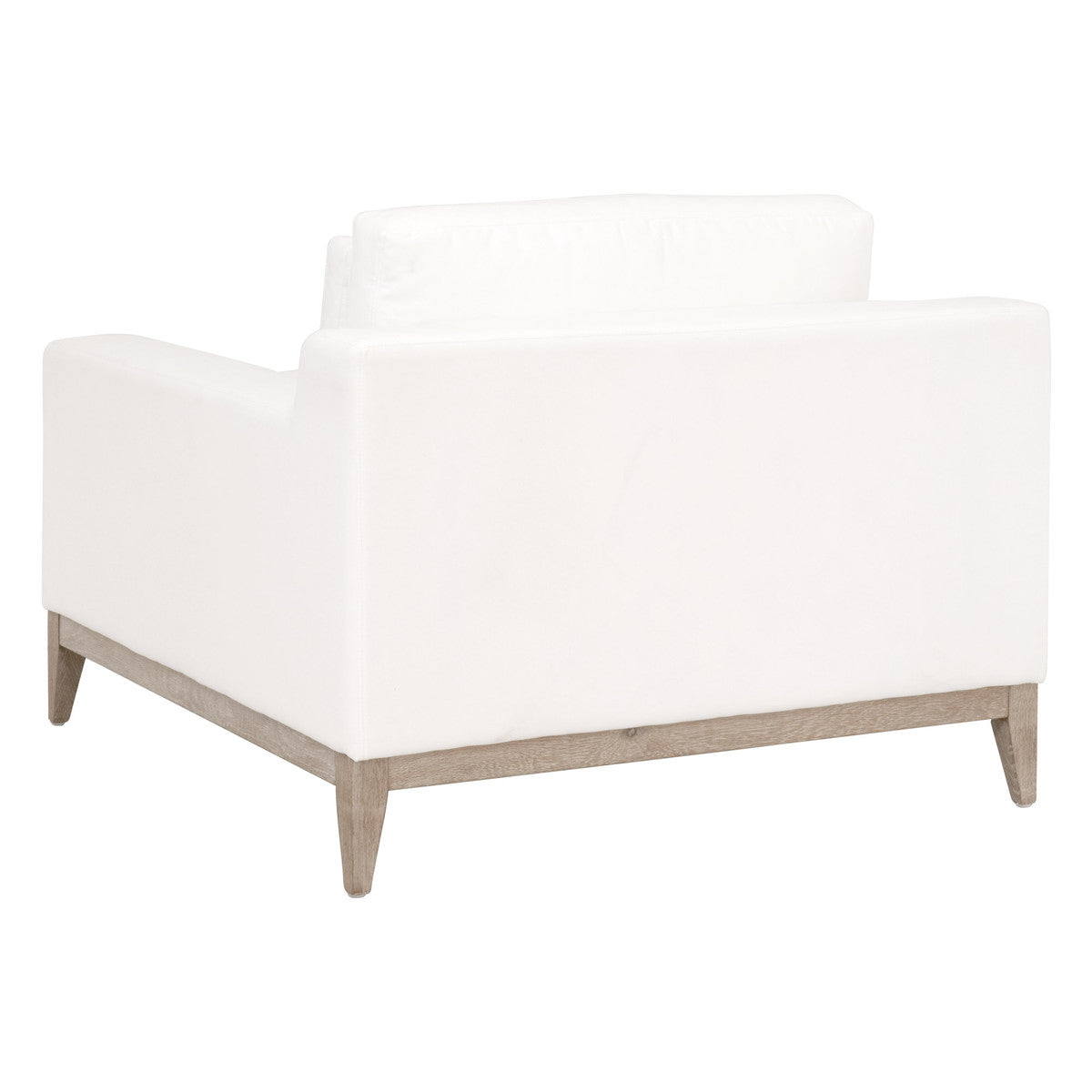 Vienna Track Arm Sofa Chair in Livesmart Peyton-Pearl, Natural Gray Oak from Essentials For Living - Luna Furniture
