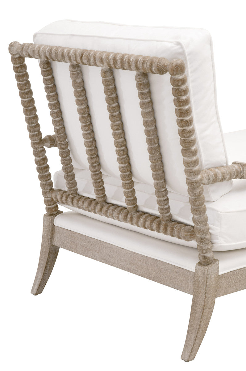 Rouleau Chaise Lounge in Livesmart Peyton-Pearl, Natural Gray Oak from Essentials For Living - Luna Furniture