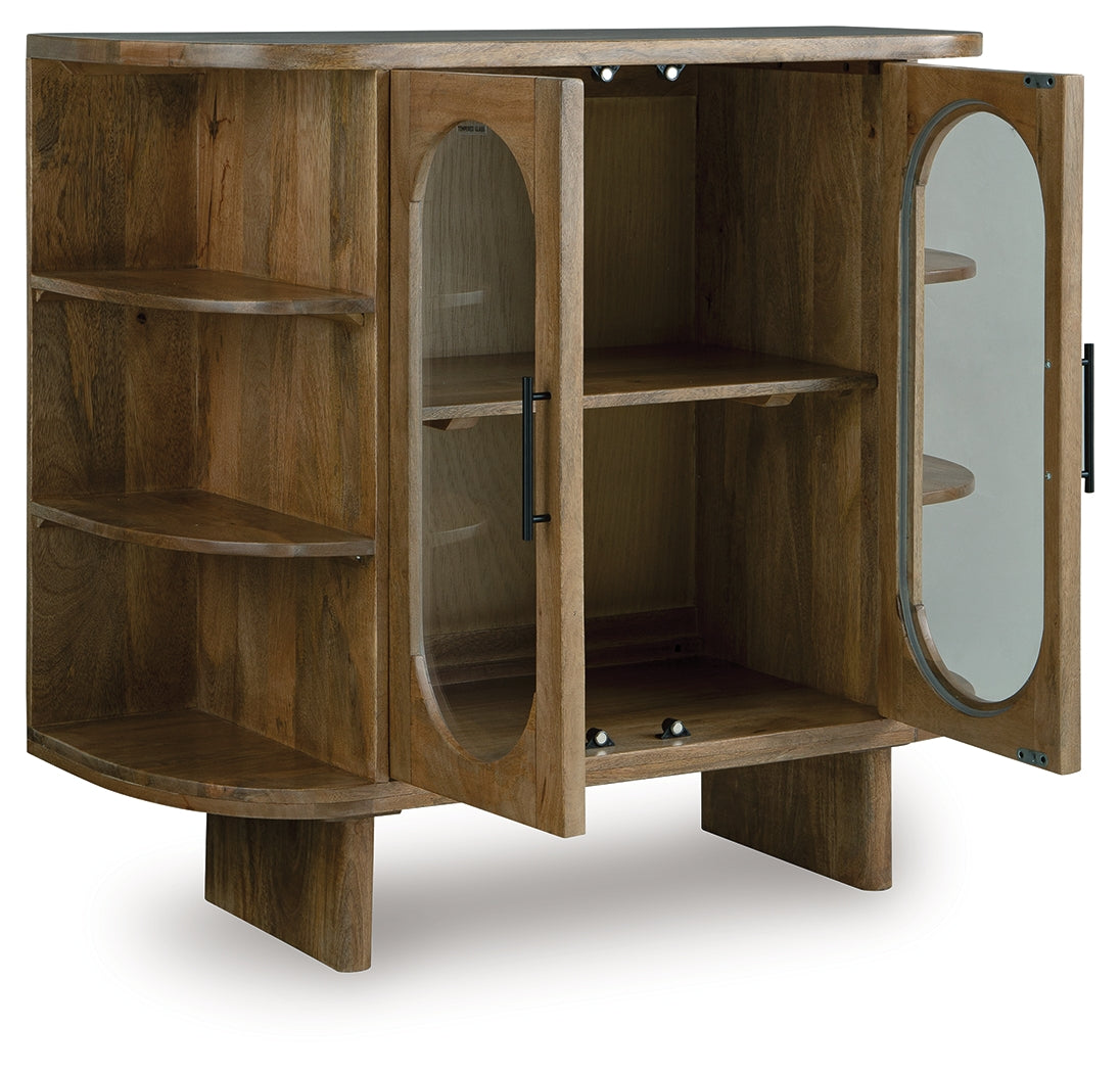 Niall Light Brown Accent Cabinet from Ashley - Luna Furniture