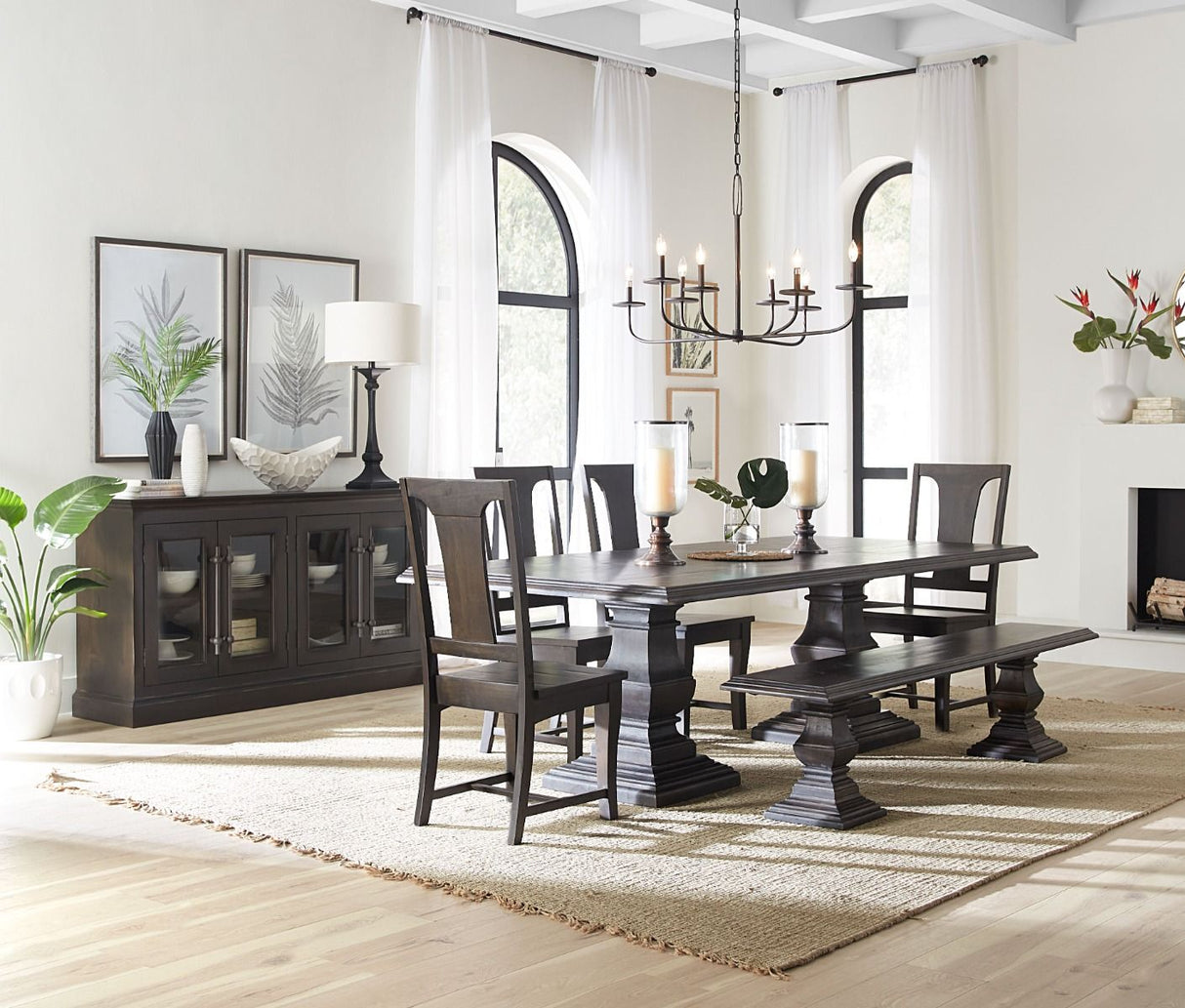 Nimes 18" Dining Chair in Weathered Mango from Home Trends & Design - Luna Furniture