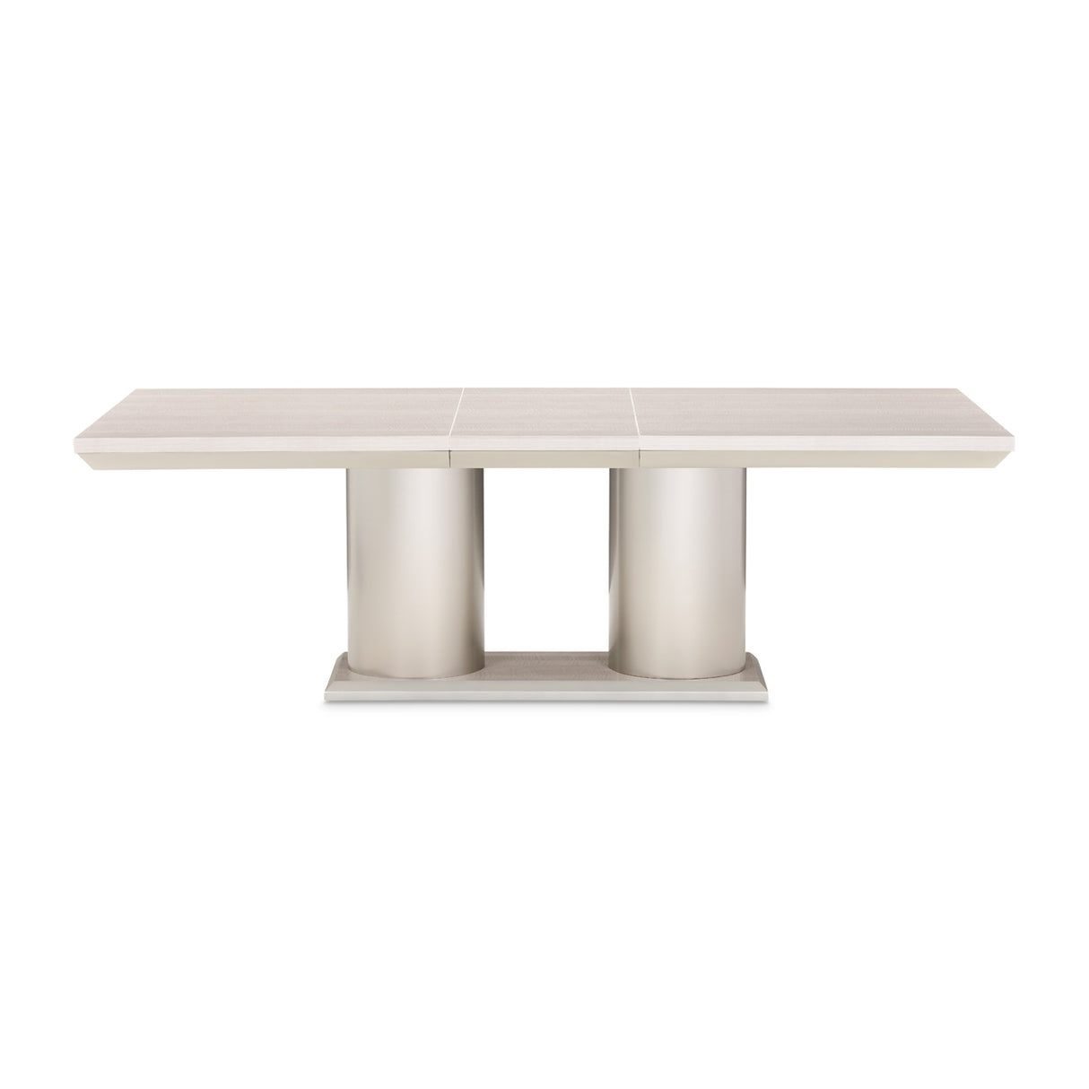 Marin Greige Rectangular Double Pedestal Table from Michael Amini - Luna Furniture