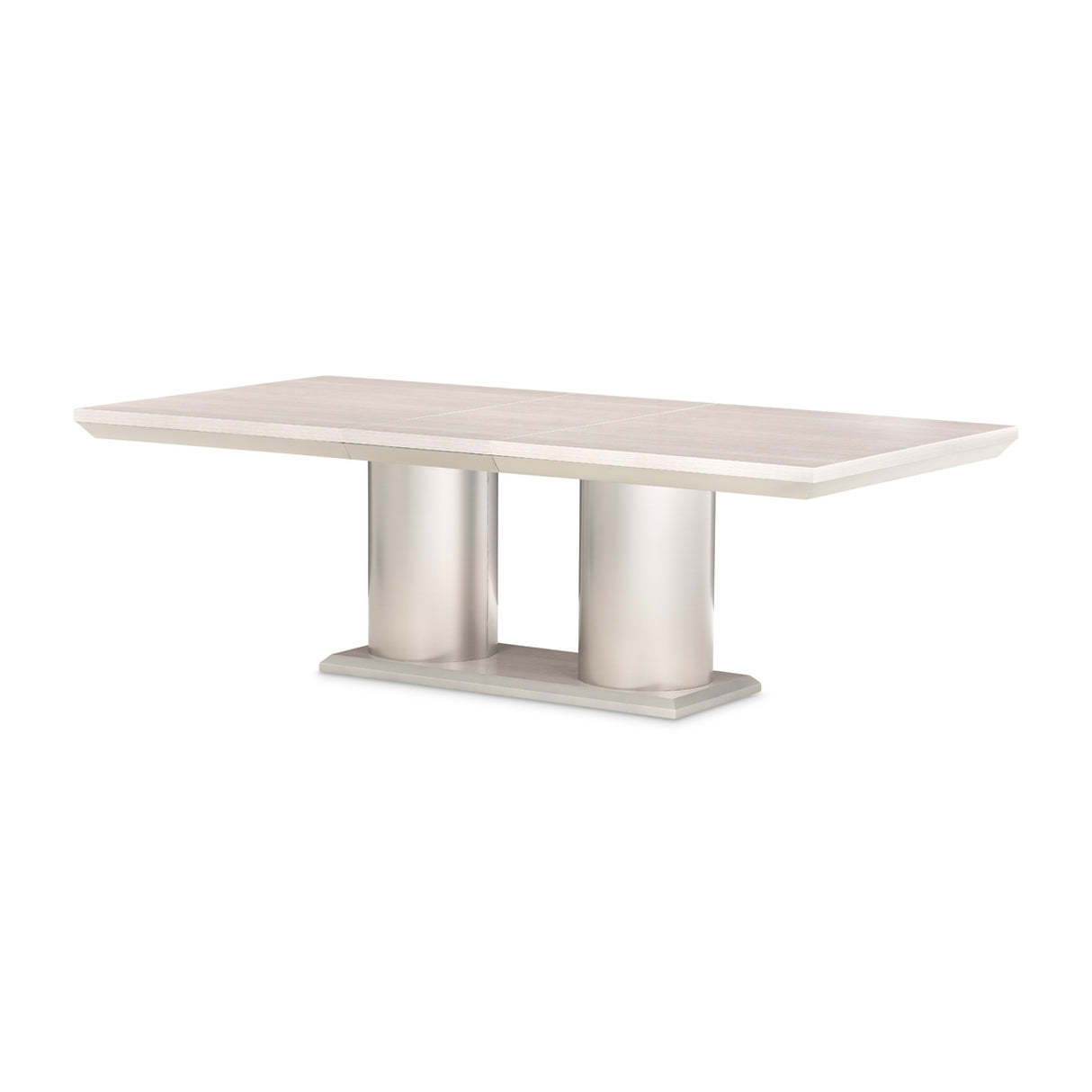 Marin Greige Rectangular Double Pedestal Table from Michael Amini - Luna Furniture