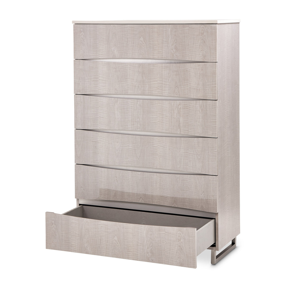Marin Greige 6-drawer Chest from Michael Amini - Luna Furniture