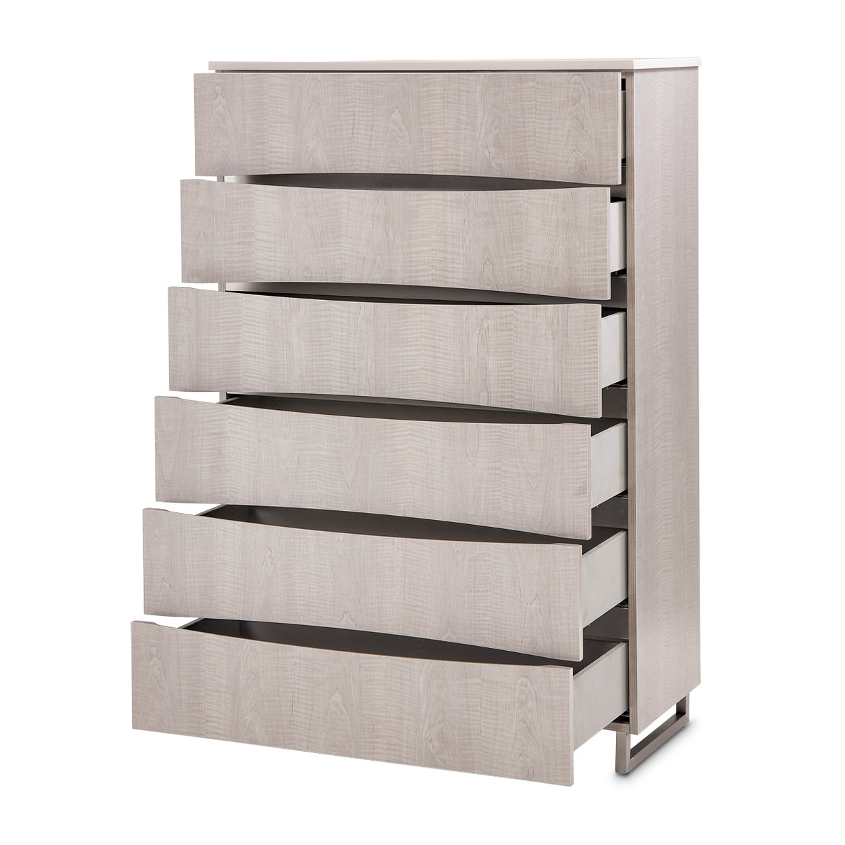 Marin Greige 6-drawer Chest from Michael Amini - Luna Furniture