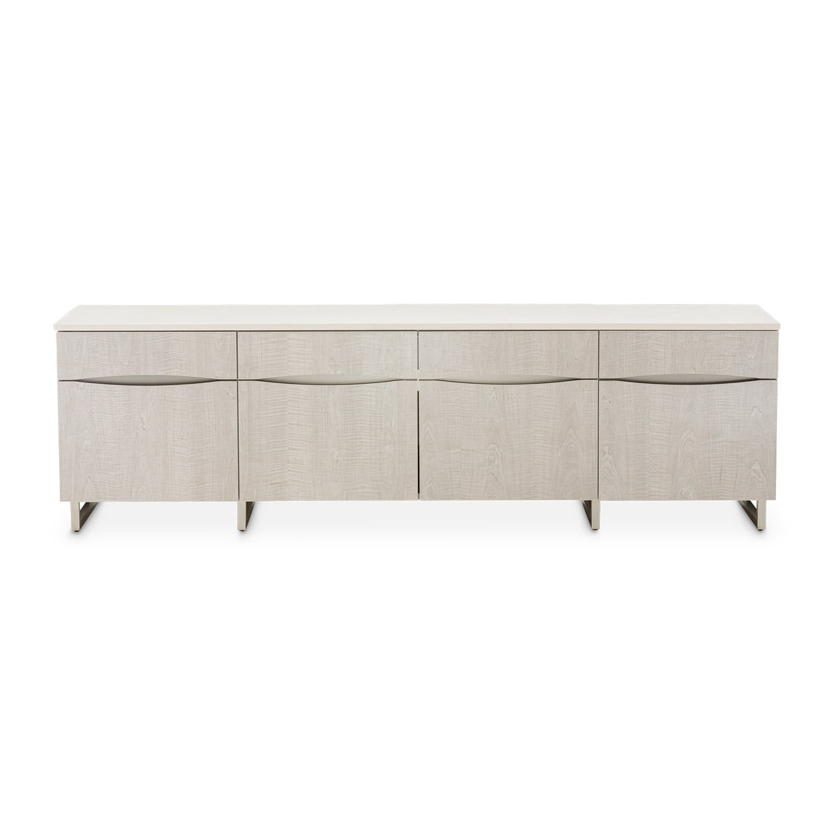 Marin Greige Media Cabinet from Michael Amini - Luna Furniture