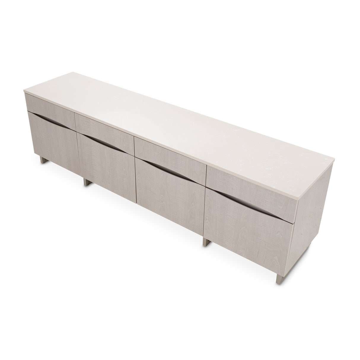 Marin Greige Media Cabinet from Michael Amini - Luna Furniture