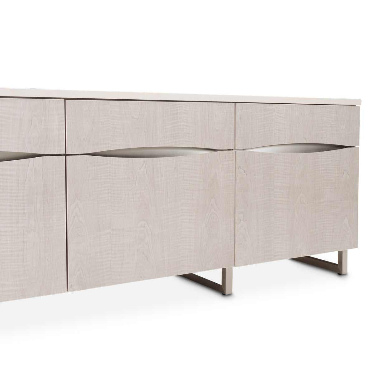 Marin Greige Media Cabinet from Michael Amini - Luna Furniture