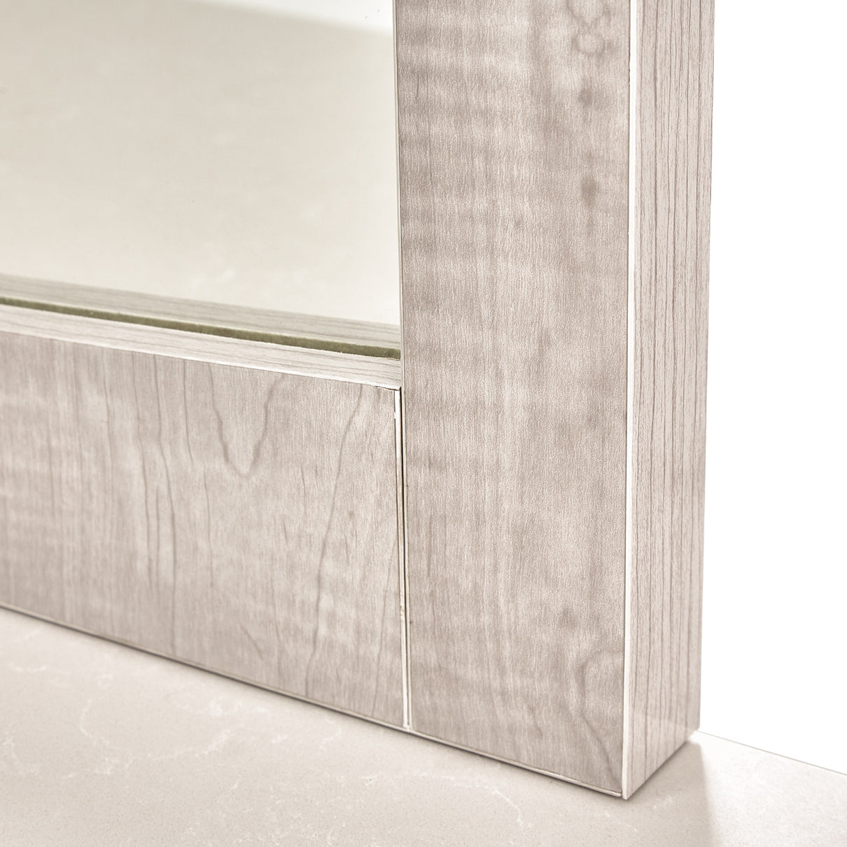 Marin Greige Wall Mirror from Michael Amini - Luna Furniture