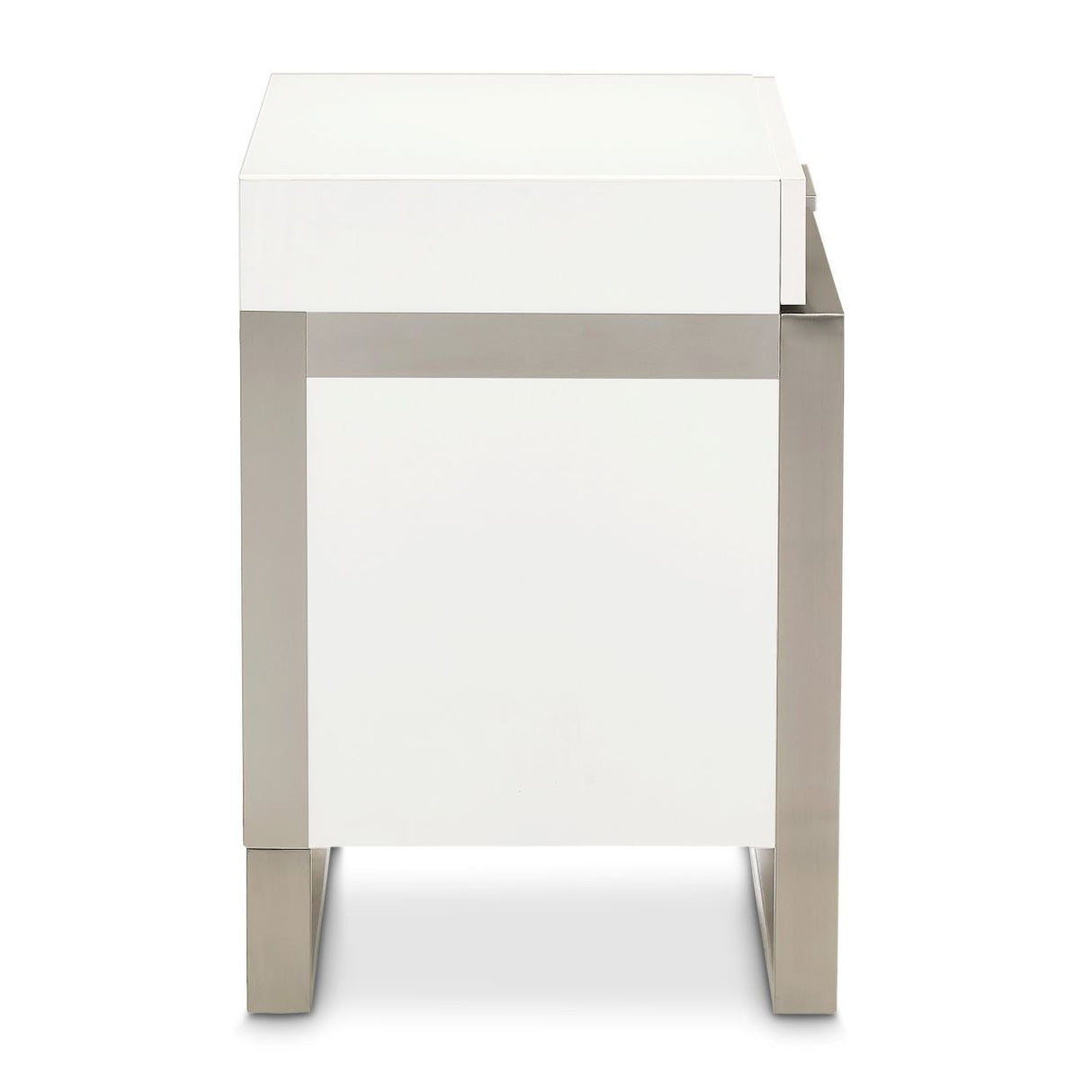 Marquee Cloud White 3-drawer Nightstand from Michael Amini - Luna Furniture