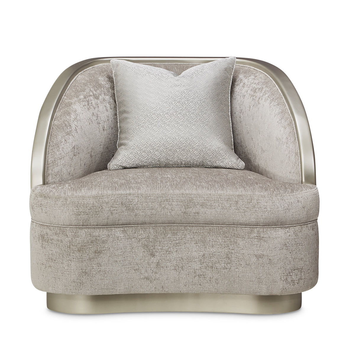 Lanna Silver Mist Matching Chair from Michael Amini - Luna Furniture
