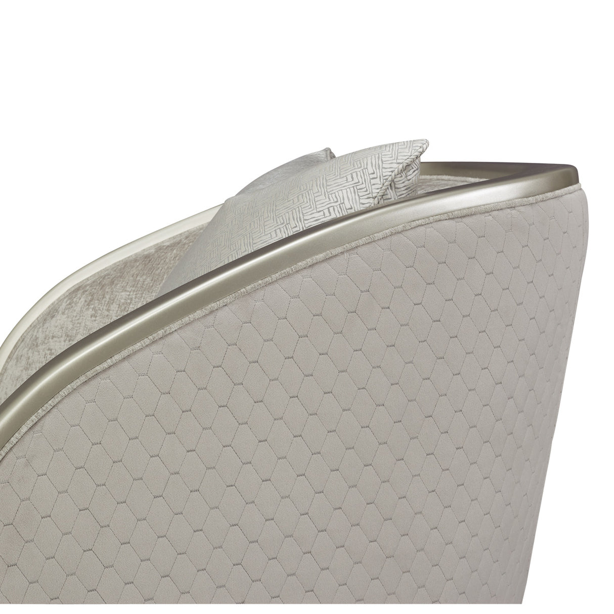 Lanna Silver Mist Matching Chair from Michael Amini - Luna Furniture