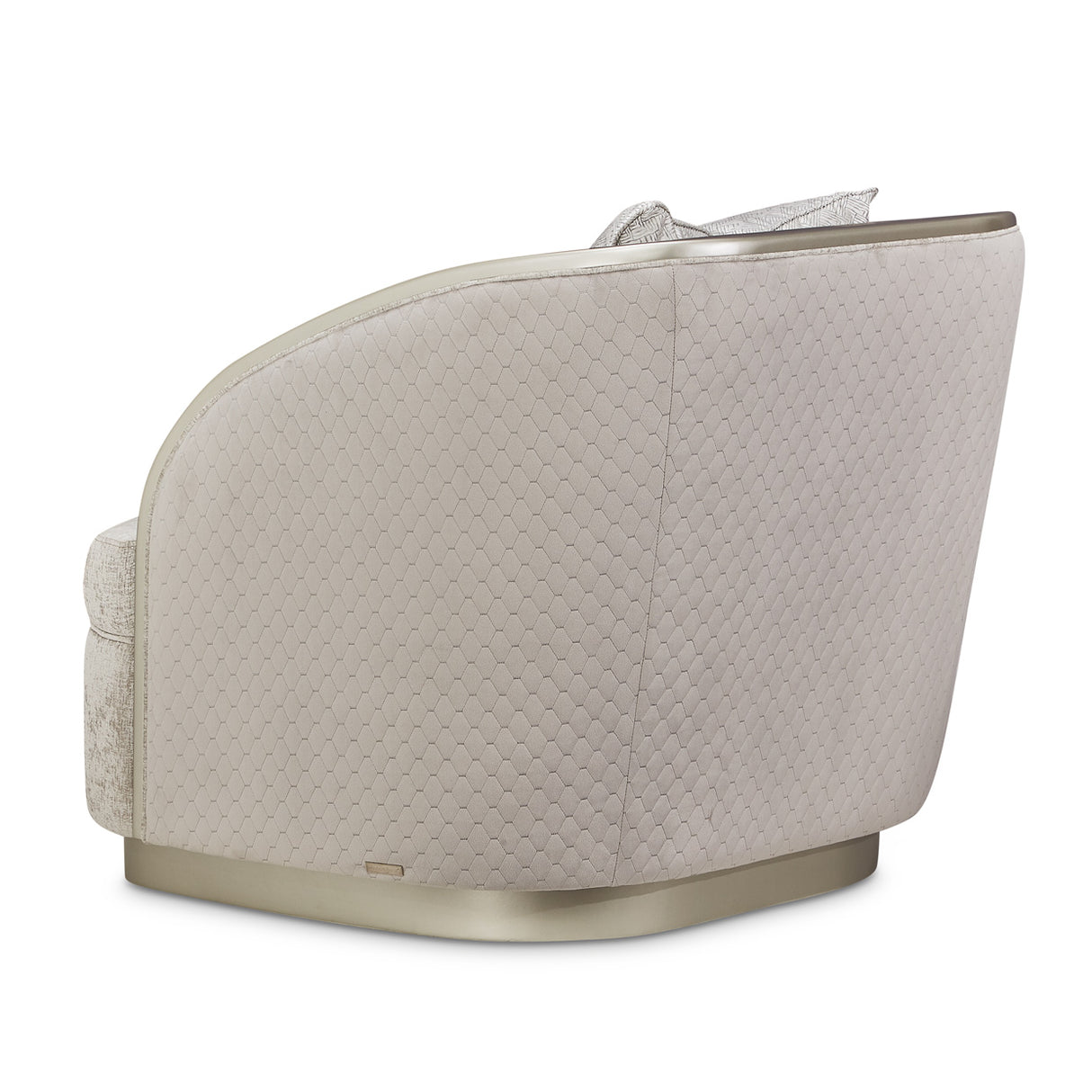 Lanna Silver Mist Matching Chair from Michael Amini - Luna Furniture