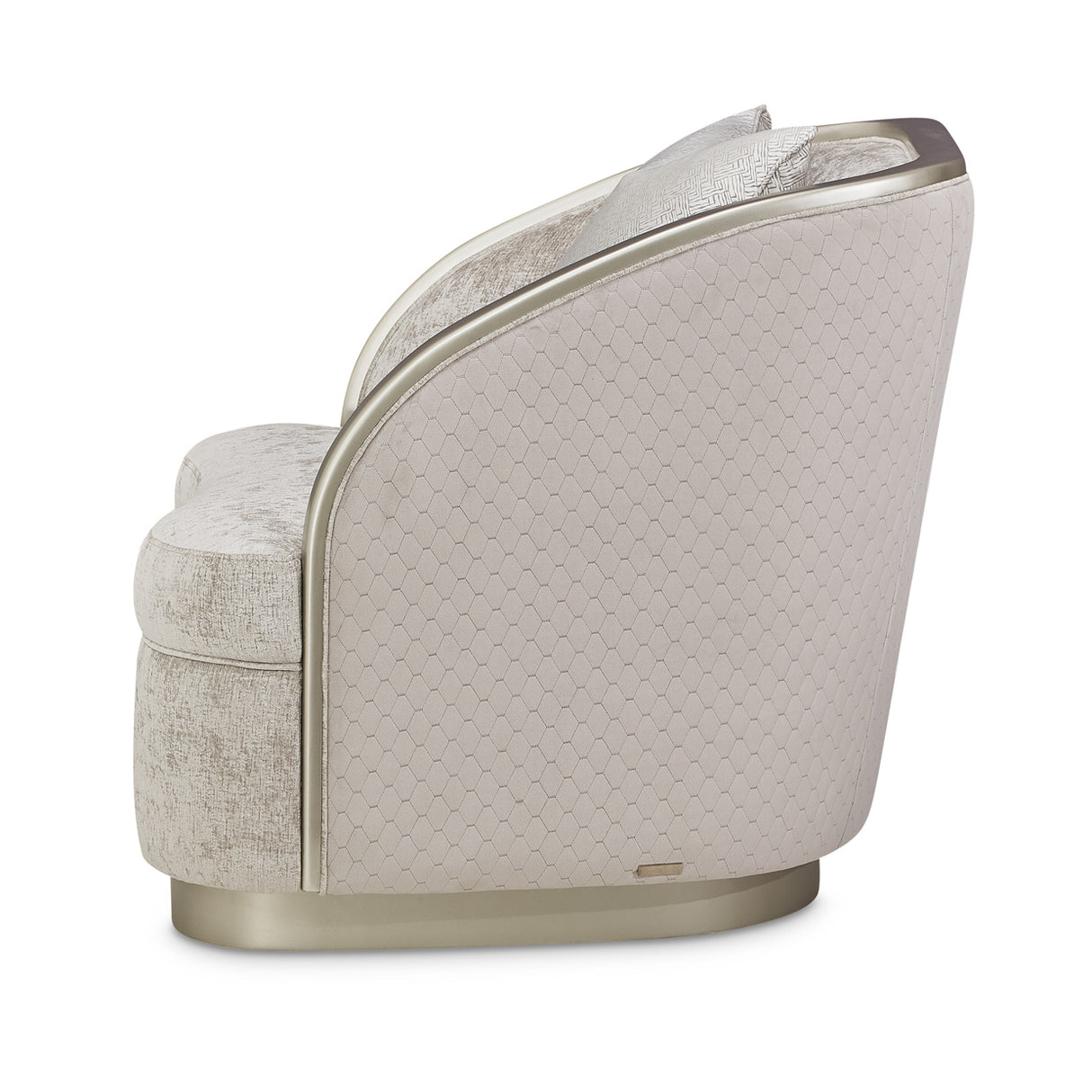 Lanna Silver Mist Matching Chair from Michael Amini - Luna Furniture
