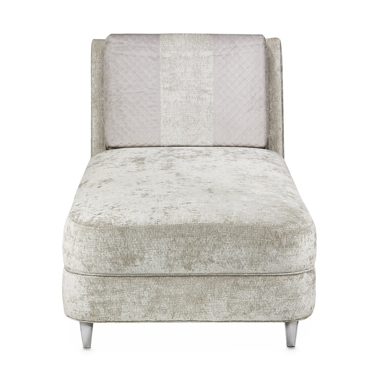Lanna Silver Mist Chaise from Michael Amini - Luna Furniture