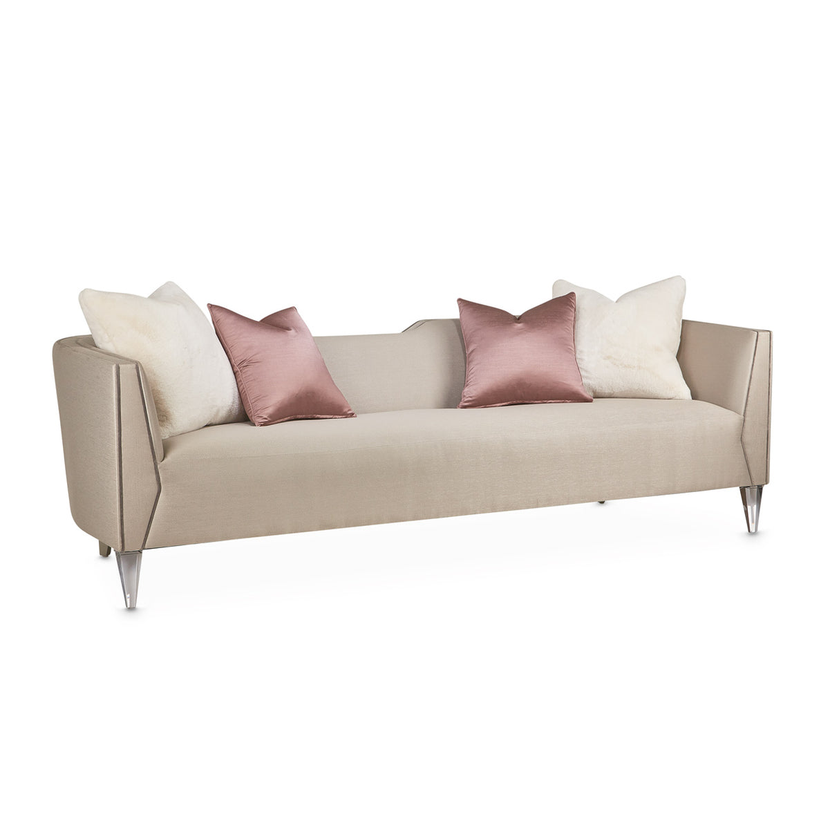 Linea Silver Mist Sofa from Michael Amini - Luna Furniture