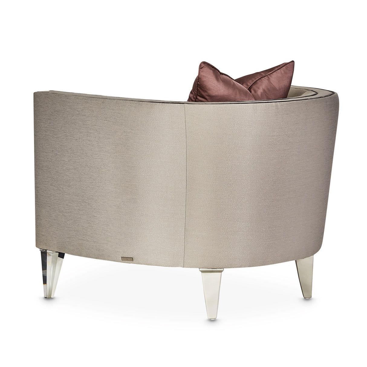 Linea Silver Mist Matching Chair from Michael Amini - Luna Furniture