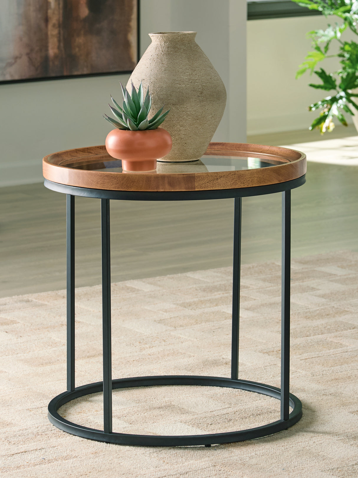 Noraluna Medium Brown End Table from Ashley - Luna Furniture