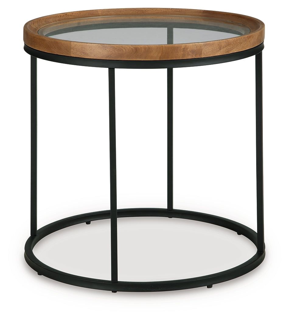 Noraluna Medium Brown End Table from Ashley - Luna Furniture