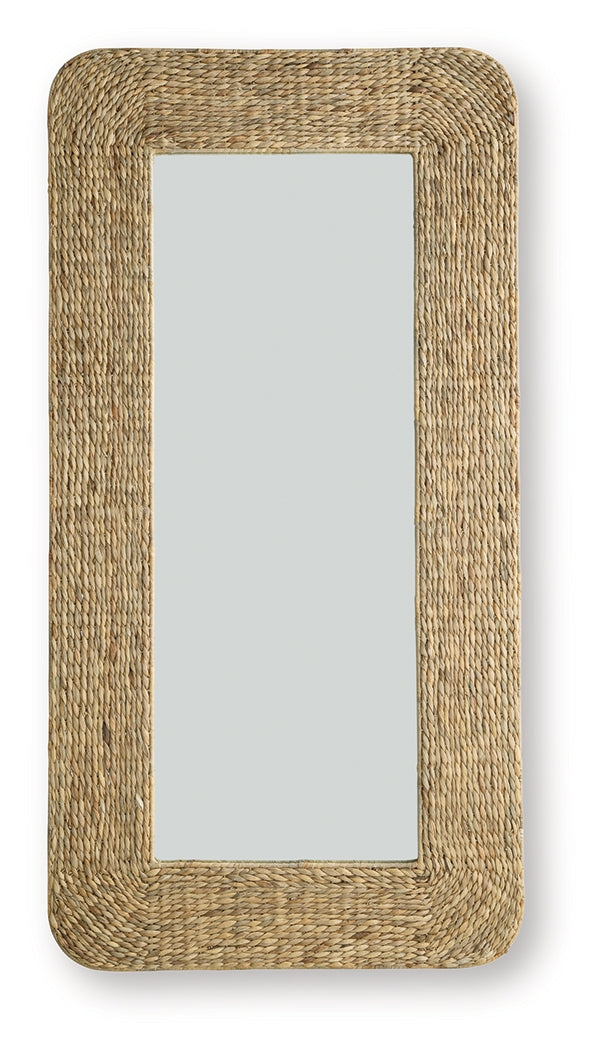 Norigan Natural Floor Mirror from Ashley - Luna Furniture