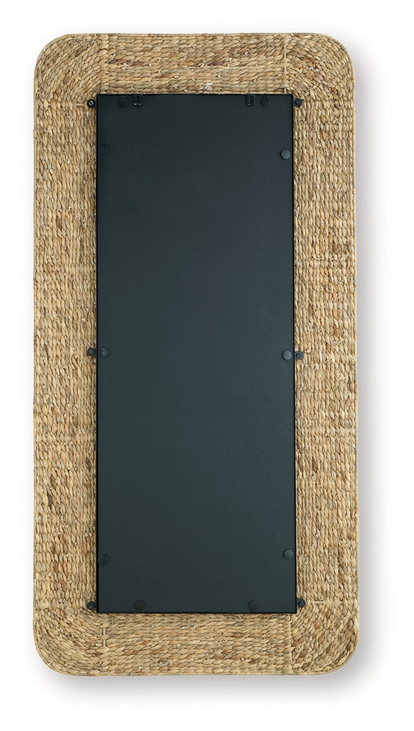 Norigan Natural Floor Mirror from Ashley - Luna Furniture