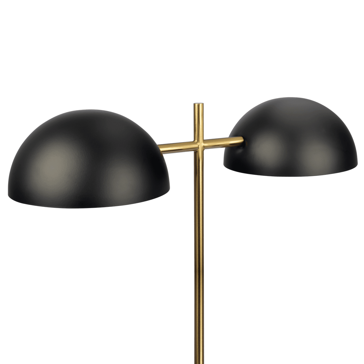 Nova Hydro Black Table Lamp with On/Off Switch Double Lamp with Faux Marble Base from Midinmod - Luna Furniture