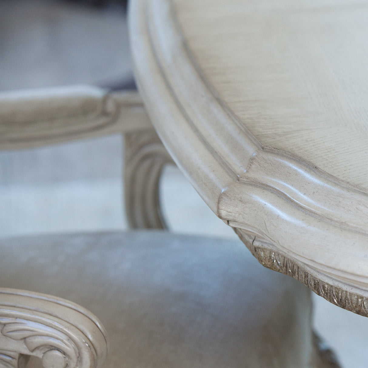 Platine De Royale Champagne Rectangular Dining Table from Michael Amini - Luna Furniture