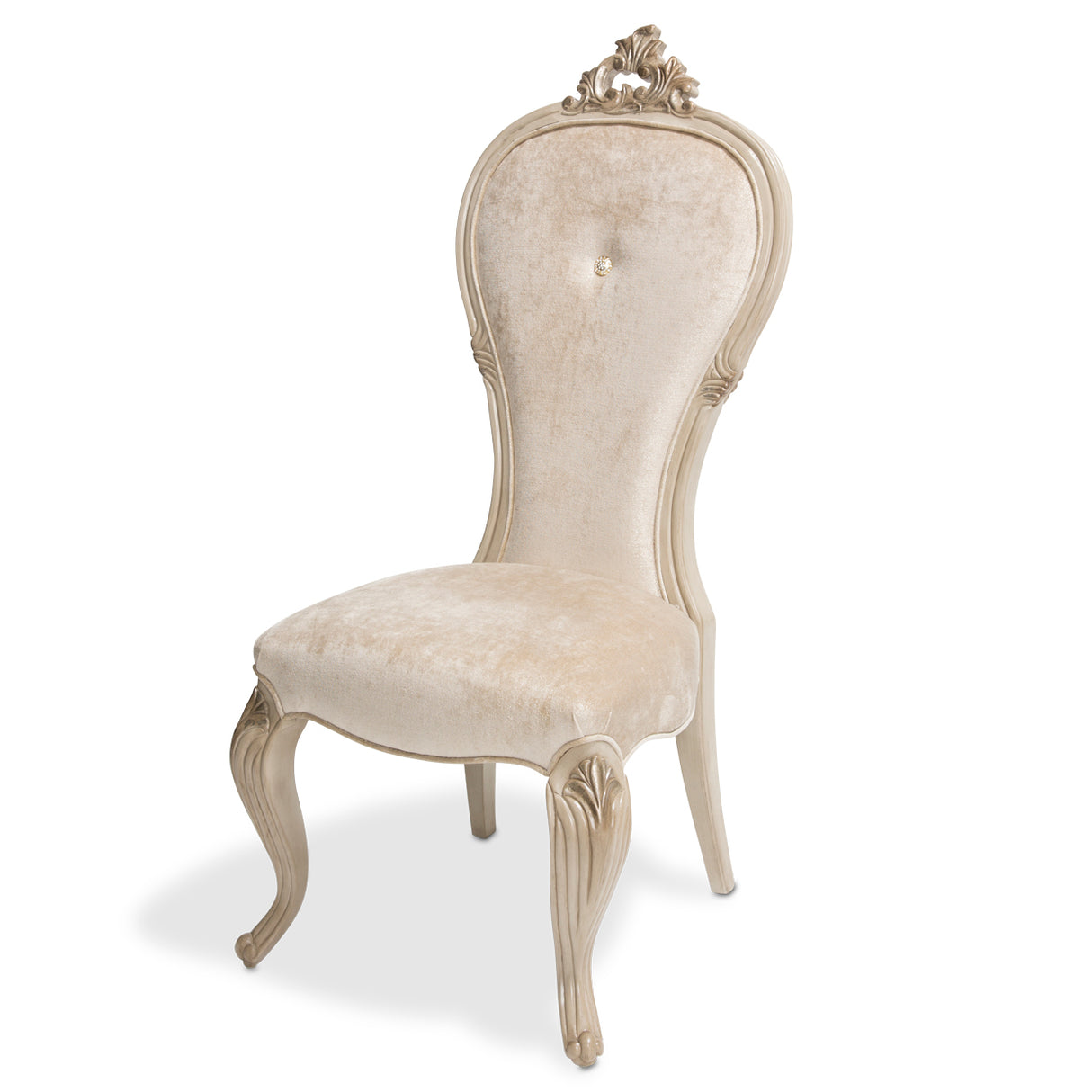 Platine De Royale Champagne Dining Side Chair from Michael Amini - Luna Furniture