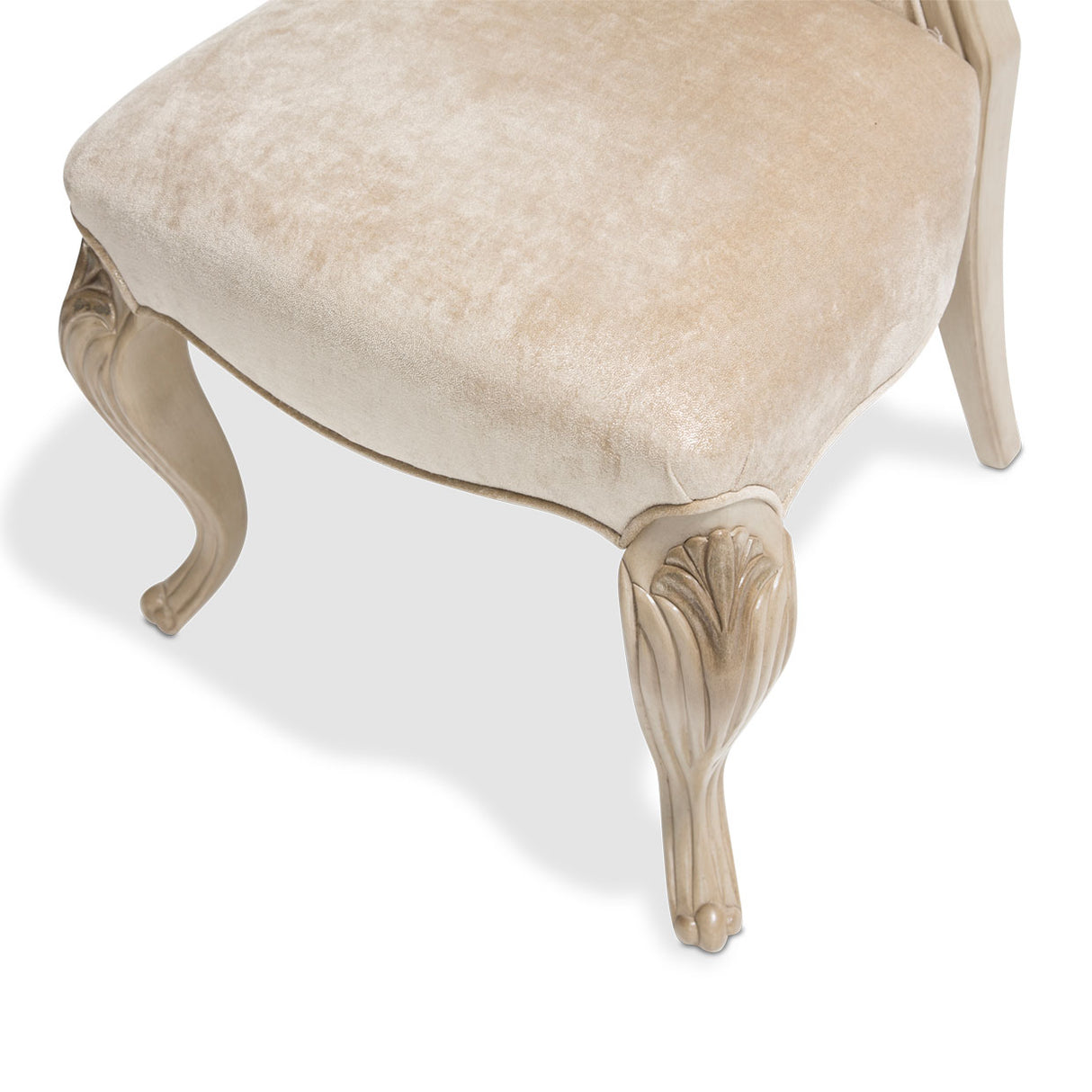Platine De Royale Champagne Dining Side Chair from Michael Amini - Luna Furniture