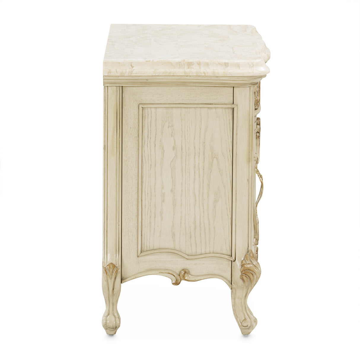 Platine De Royale Champagne Nightstand from Michael Amini - Luna Furniture
