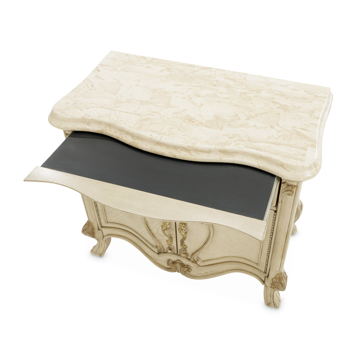 Platine De Royale Champagne Nightstand from Michael Amini - Luna Furniture