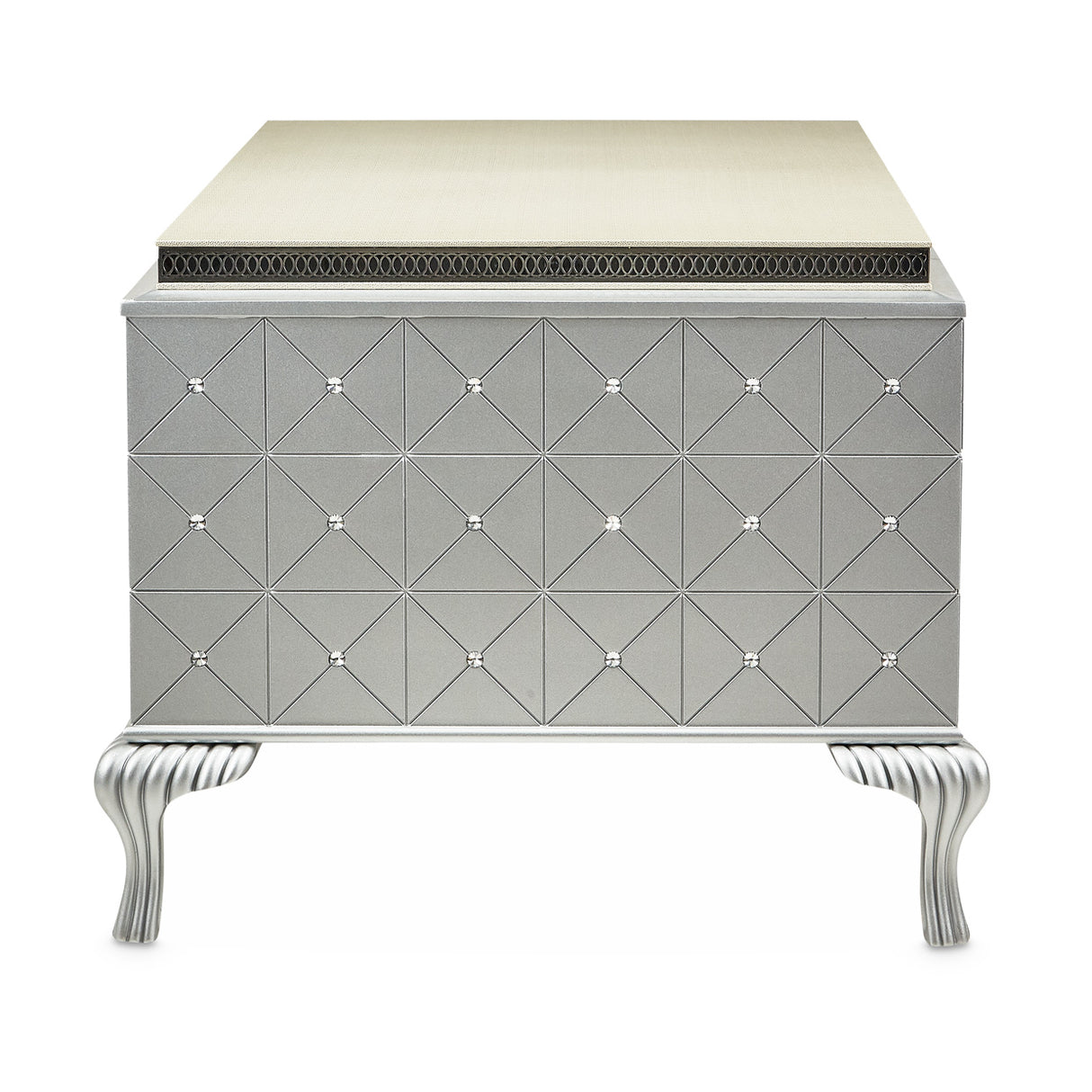 Hollywood Swank Pearl Caviar Desk from Michael Amini - Luna Furniture