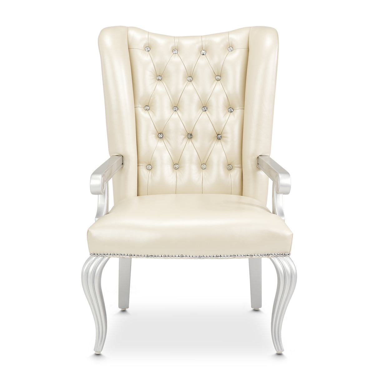 Hollywood Swank Creamy Pearl Desk Chair from Michael Amini - Luna Furniture
