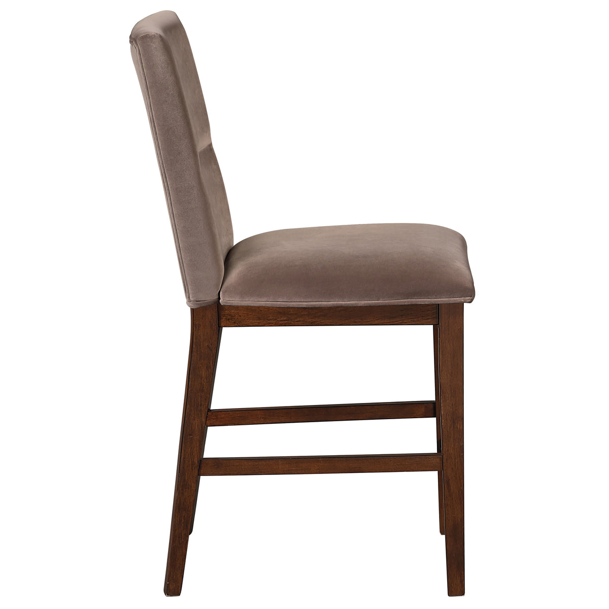 Zen 5-Piece Counter Set with Brown Velvet Counter Chairs from Steve Silver - Luna Furniture
