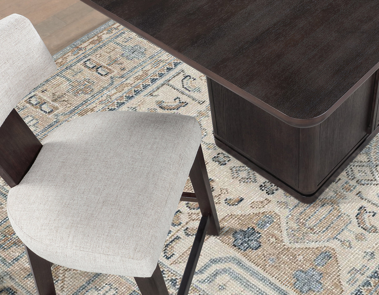 Oakley Charcoal Brown Counter Height Dining Set from Steve Silver - Luna Furniture