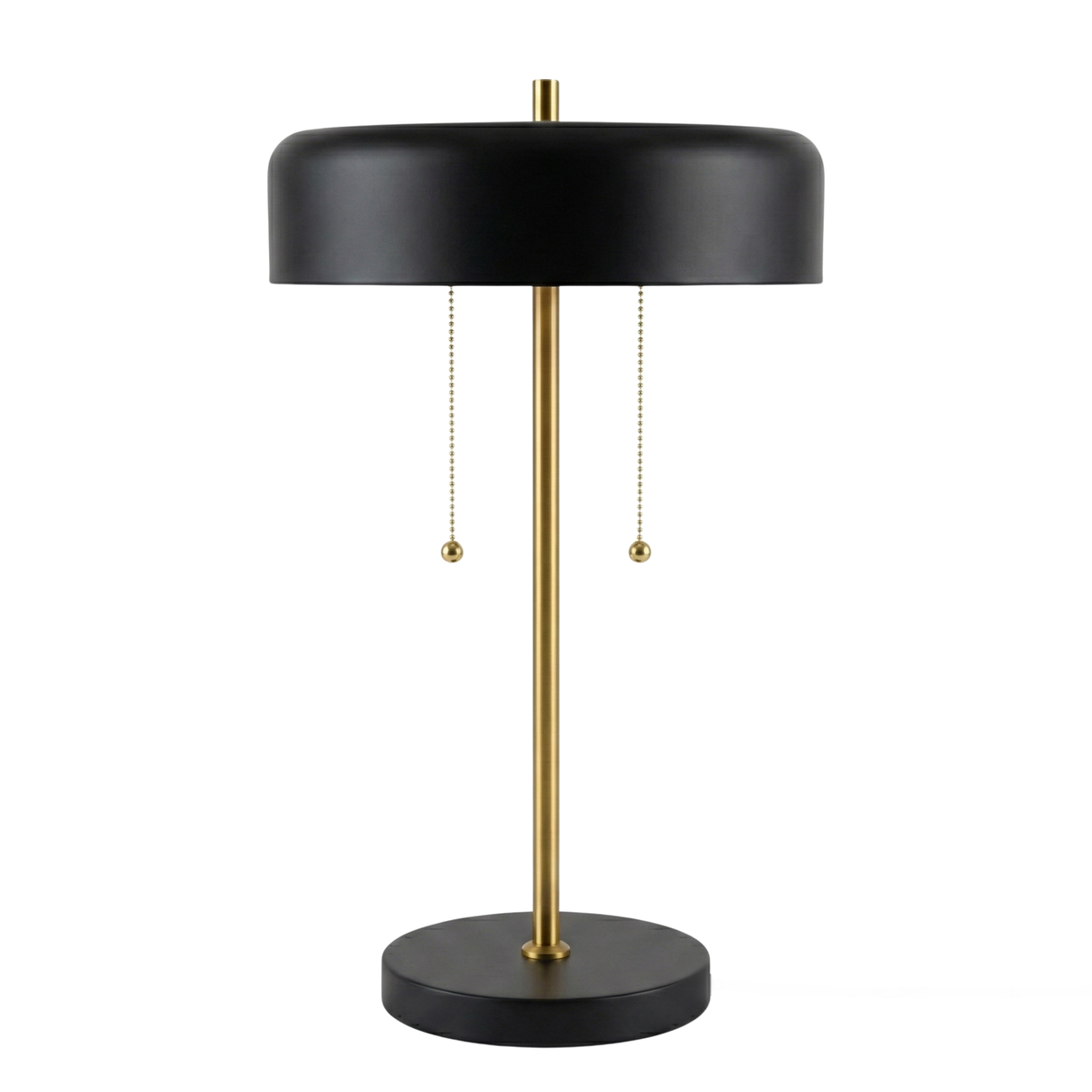 Obni Table Lamp with Black outer and White inner from Ashcroft Furniture - Luna Furniture