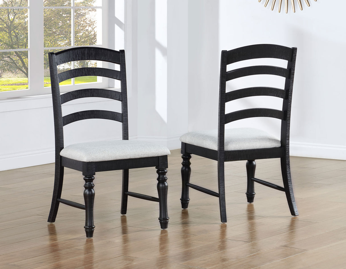 Odessa Black 5-Piece Dining Set from Steve Silver - Luna Furniture