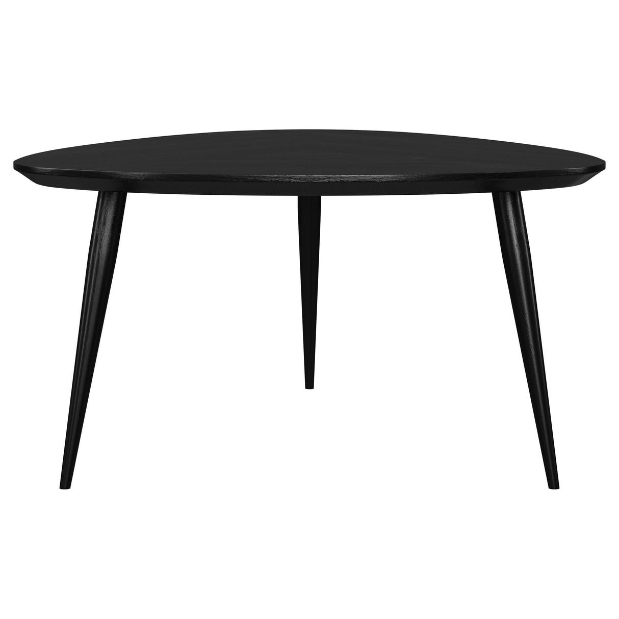 Odessa Black Triangular Solid Wood Coffee Table from Coaster - Luna Furniture