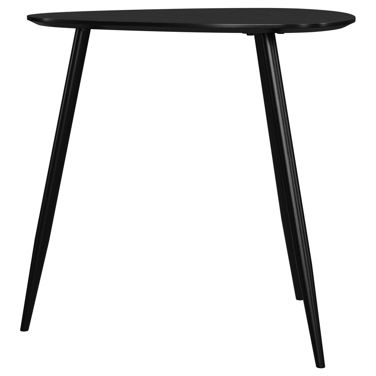 Odessa Black Triangular Solid Wood End Table from Coaster - Luna Furniture