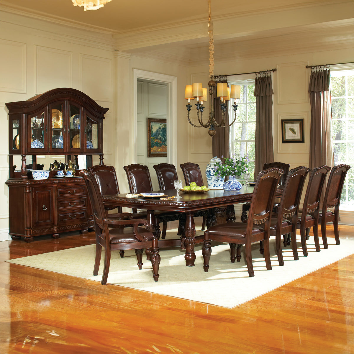 Antoinette Brown 5-Piece Dining Set from Steve Silver - Luna Furniture