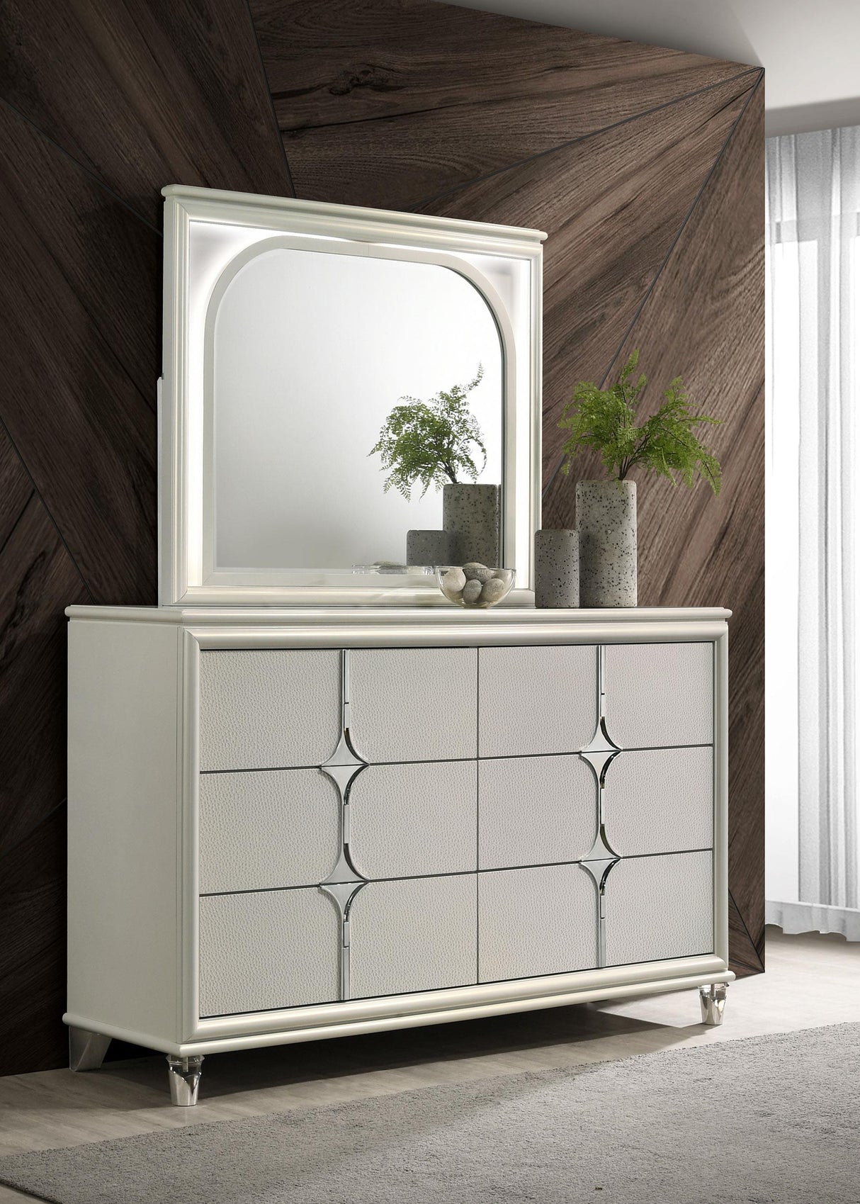 Olivia Pearl White Bedroom Set from Coaster - Luna Furniture